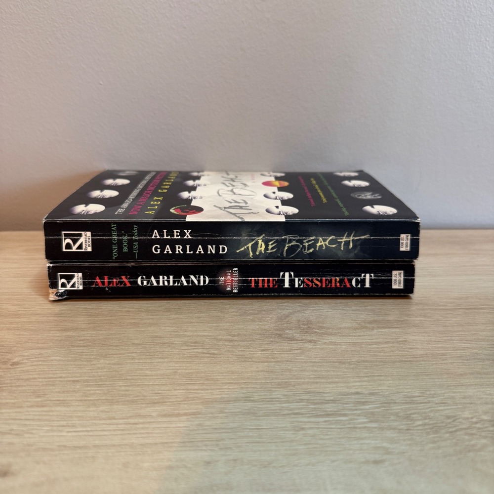 Alex Garland Book Set The Beach and The Tesseract Riverhead Trade Paperbacks